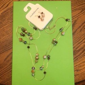 New necklace and earrings